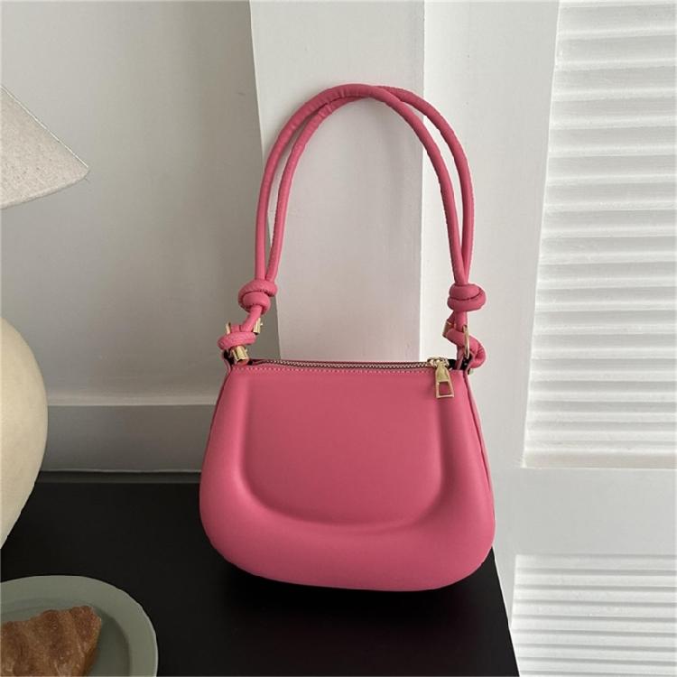 Leather Tote Bags Solid Color Handbag Armpit Bags Versatile Shoulder Bags