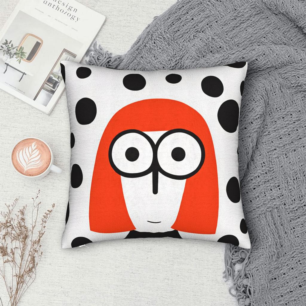 Pillow Cover Yayoi Kusama Kawaii Pillow Case For Living Room Bed Chair Pillowcases