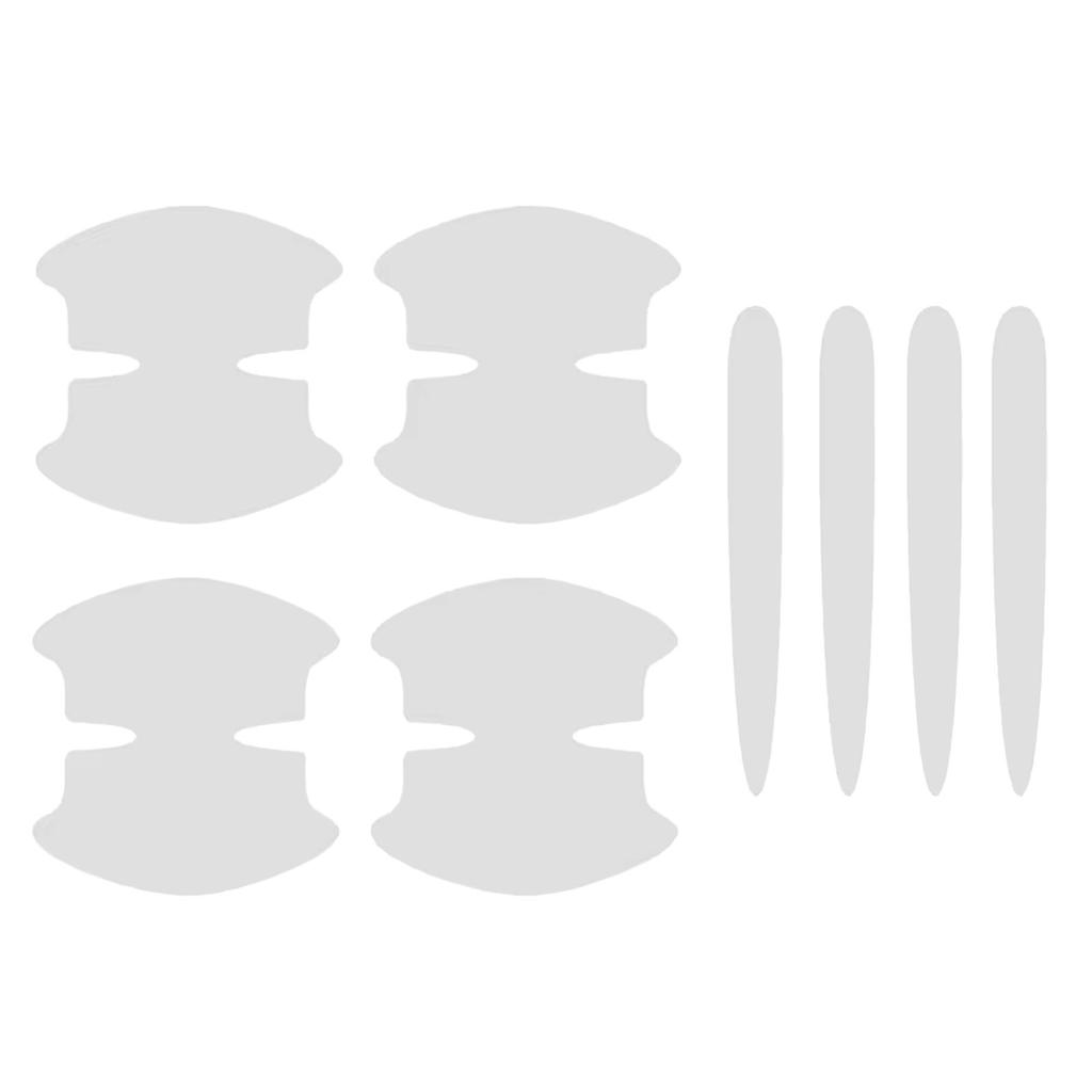 Car Exterior Door Handle Protector Transparent PVC Film Scratch Resistant Layer Easy Application For Sedans SUVs Trucks