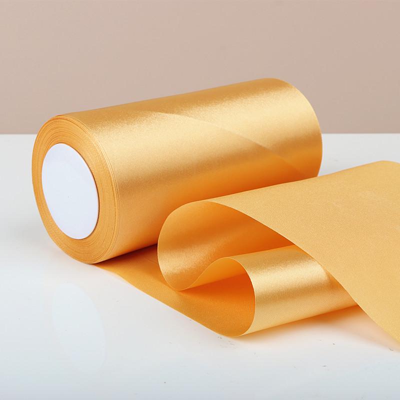 Champagne Silk Ribbon Rose Bow Hair Tie