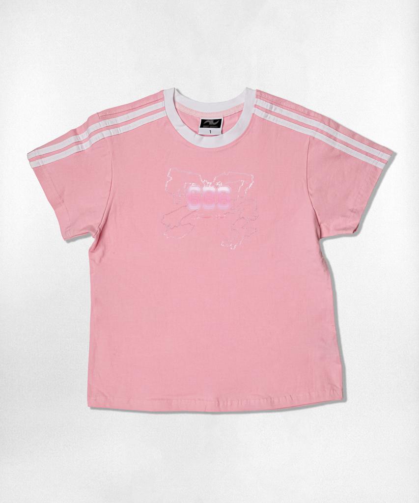 Nasyujeueol Liquid Ribbon Semi-Crop Short Sleeve T-Shirt 6 Colors