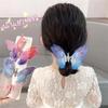 Colorful Beautiful Moving Wings Pearl Big Butterfly Hair Clip for Girls Sweet Hair Decorate Hairpin