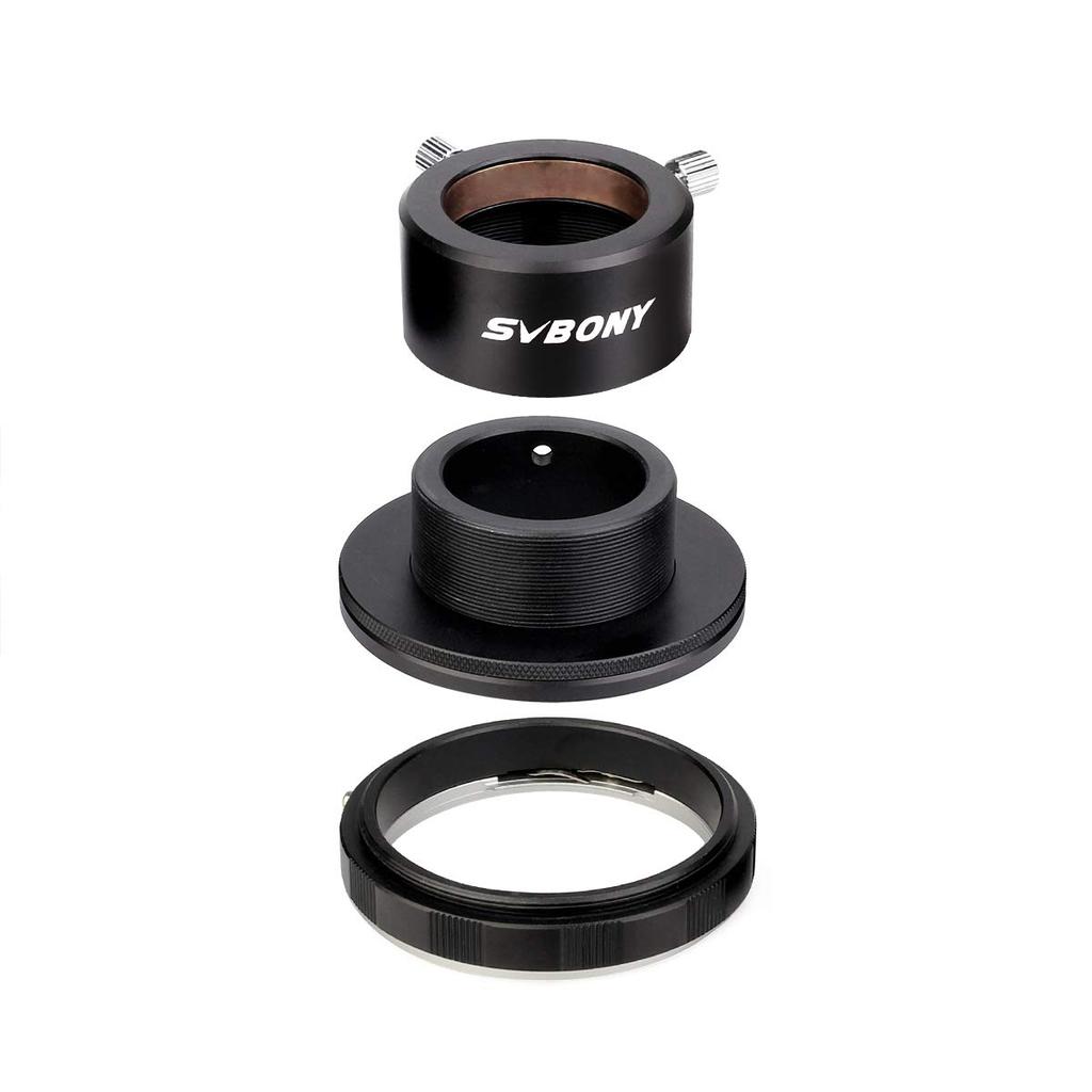 SVBONY SV149 Astronomical Telescope Eyepiece Adapter for Canon DSLR Eyepiece and M42 Interface CCD Adapter for Photo Metal Aluminum Alloy Material