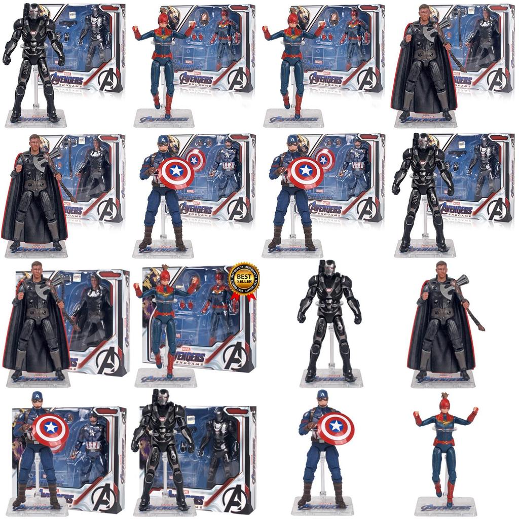 Avengers 4 Captain America Bewegliche PVC Actionfigur mit Ständerbox für Sammler