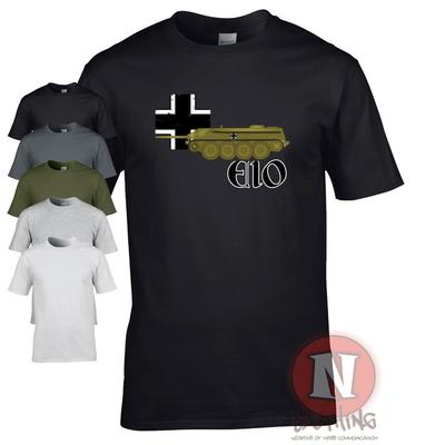 E10 Tank Destroyer Militaire Véhicule Armure T-Shirt World Of War Allemagne