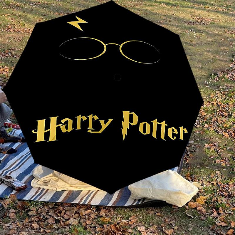 1PC Harry Potter Umbrella-8-Rib Reinforced, Automatic Open, Lightweight & Durable, Cute Fashion Accessory for Outdoor, D2647