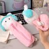 Kitty Cat Pencil Case Pouch Cute Makeup Lipstick Bag Creative Plush Pen Case  Kid