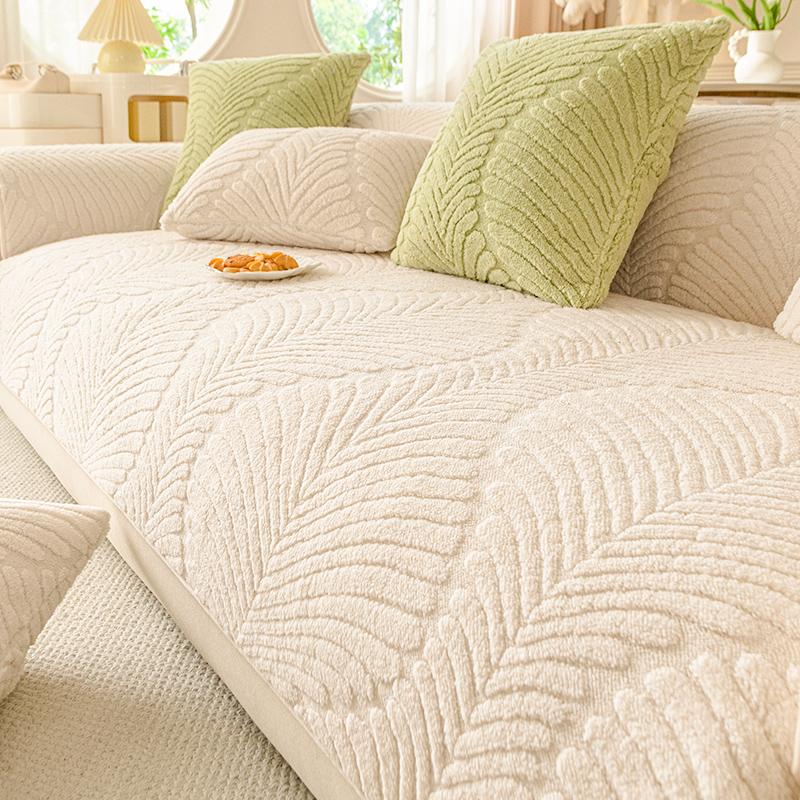 Winter Living Room Non-slip Warm Plush Sofa Cushion Couch Sofa Covers Solid Slipcover Funda Sofa Mat