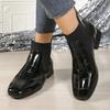 Mote 2025 Høykvalitets Damesko Ankel Kvinners Støvletter Mote Rund Tå Kontor og Karriere Nye Pluss Størrelser Bestselger Sko for Kvinner