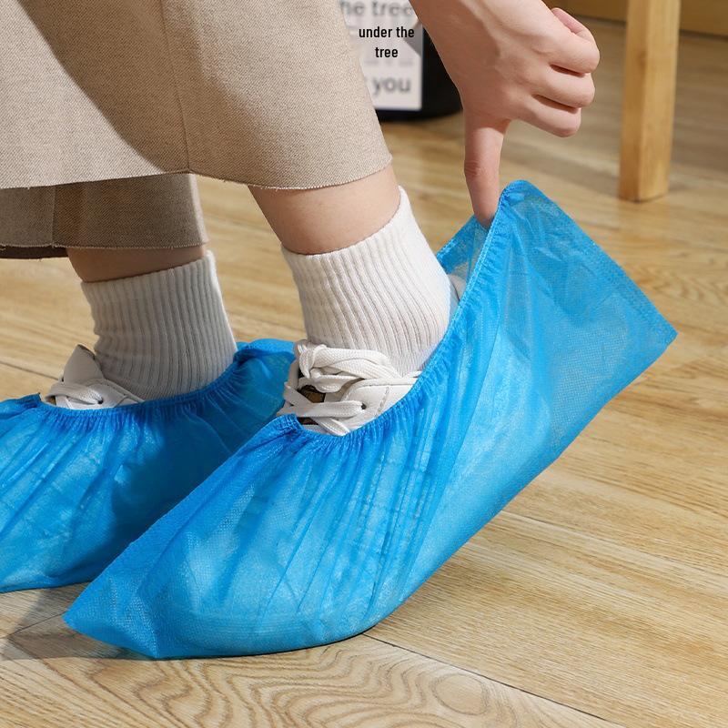 Washable Non-Woven Shoe Covers for Kids & Adults - Universal, Disposable Indoor Foot Covers for Guests