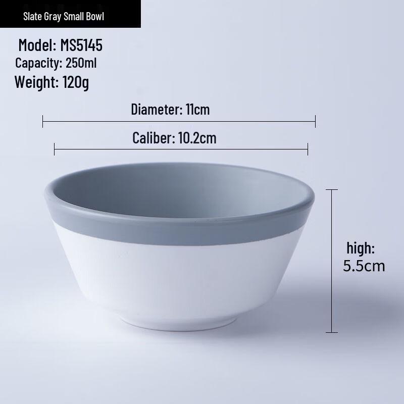 ZISIZ Melamine Drop-Resistant Small Bowl