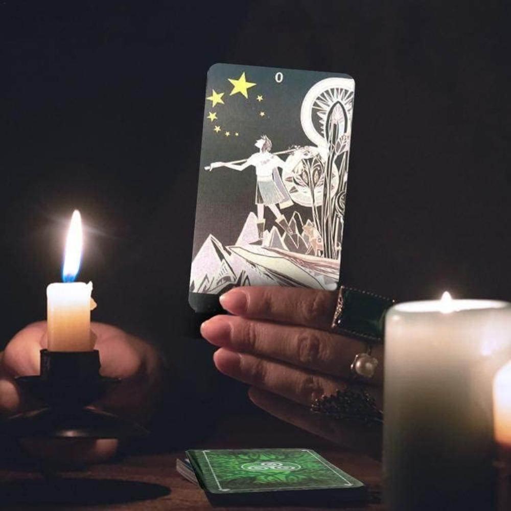 10.3*6cm Sambucus Tarot An Elegant Geometric 78-Card Deck - Modern Art Deco Style Tarot Cards