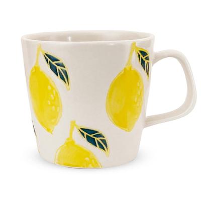 J-Kitchens Kobo Sho~ Frische Kunsttasse, Zitrone, Hasami-Keramik, Hergestellt in Japan
