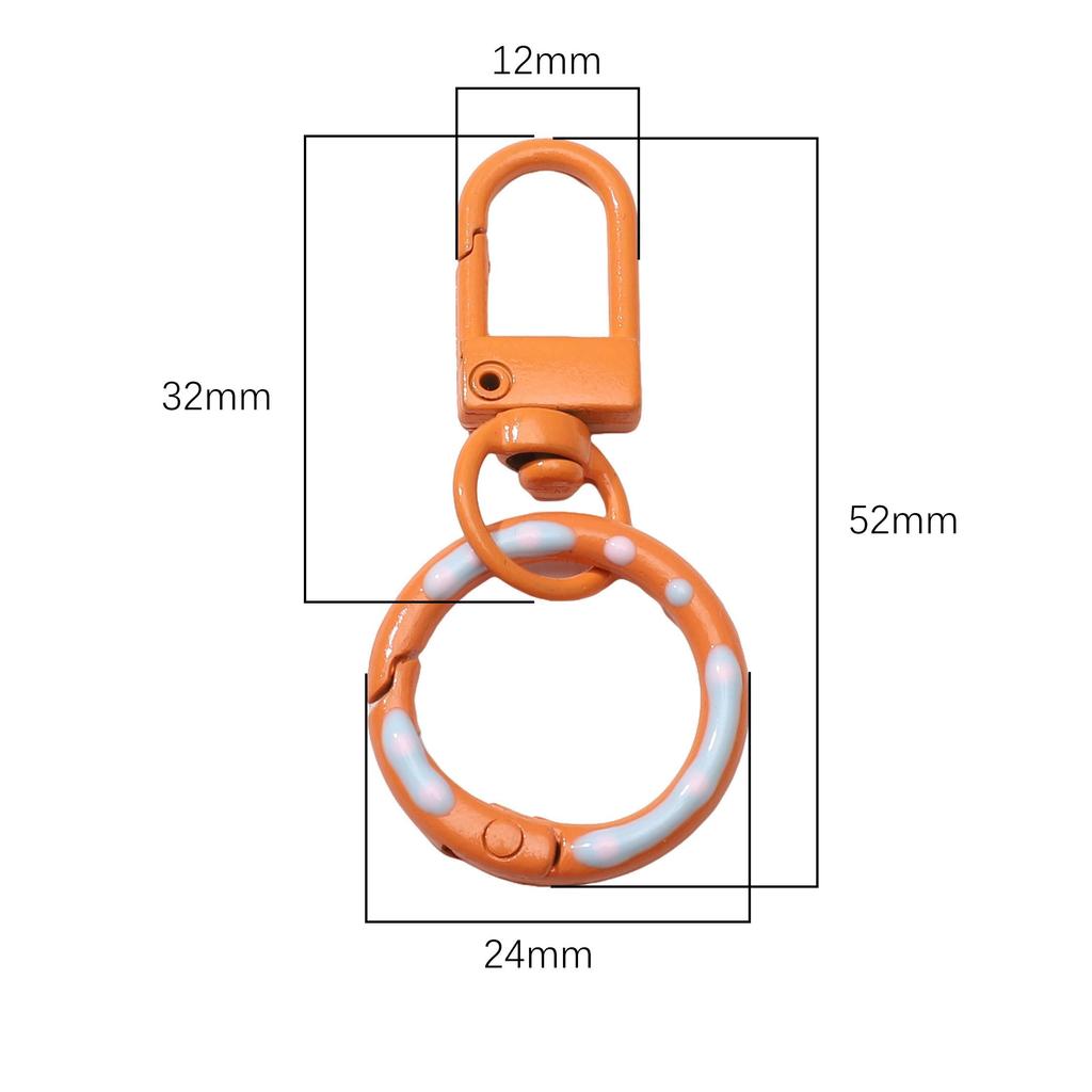 1Set/bag Alloy Donut Spring Buckle Door Buckle For DIY Jewelry Making