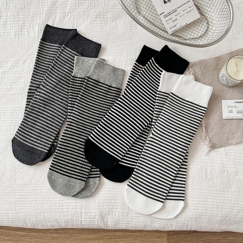 TINSINO Women s Striped Cotton Socks