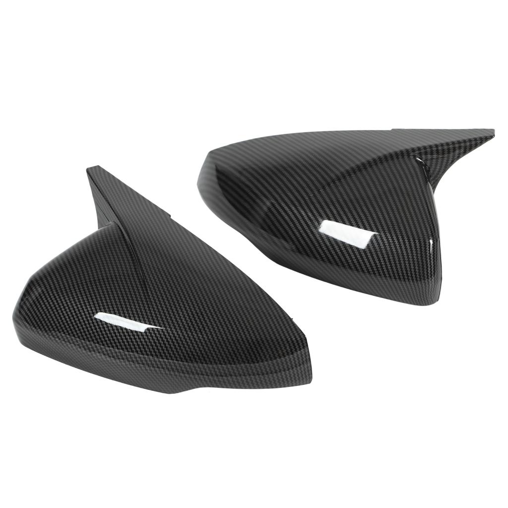 Pair Rr View Mirror Protective Covers Left Right Snap In Replacement for MK6 2018+(Glossy Black )