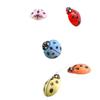 Multi-color Resin Ladybug Ornaments for DIY Jewelry and Crafts