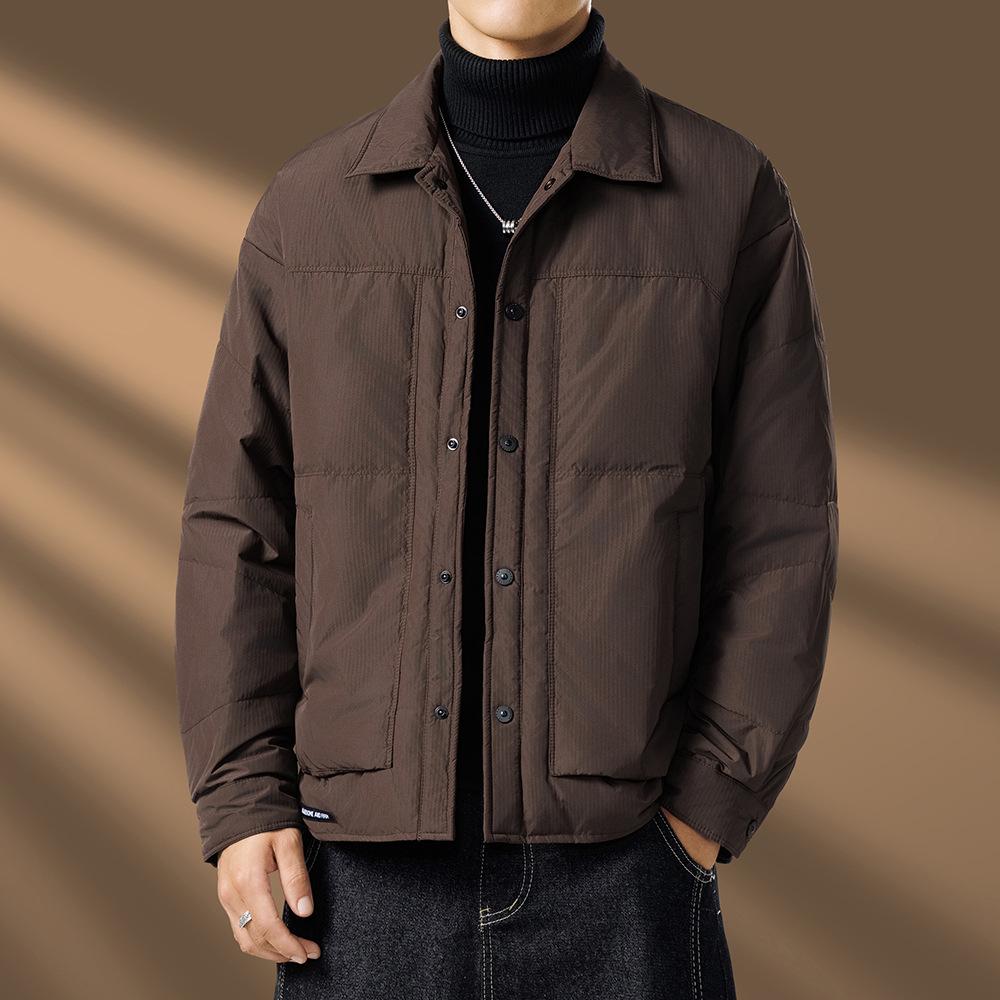 2025Daily Casual Men's Cotton Jacket Hooded Slim-Fit WinterTrendy padded clothes