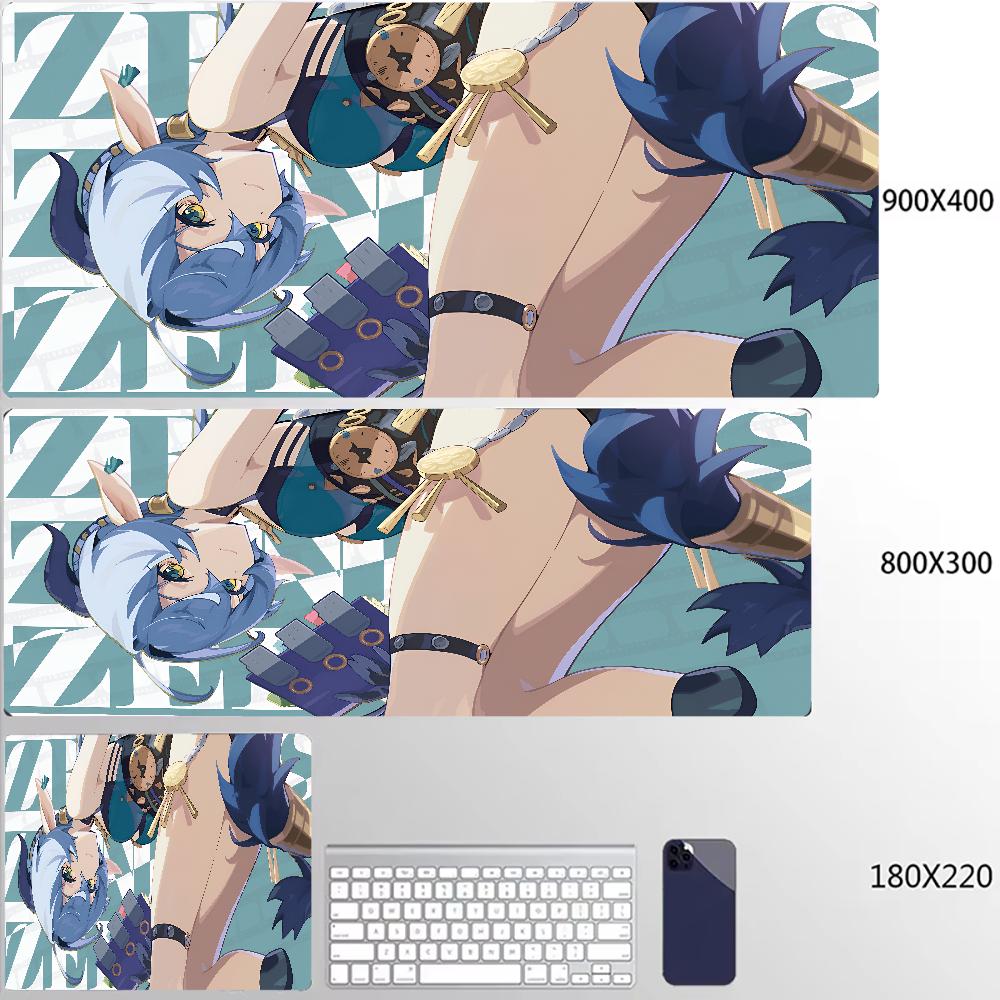 New Design Zenless Zone Zero Mouse Pad Ye Shunguang Remielle Sigrid XXL Large Mousepad Keyboard Pad Desk Mat Keyboard Mats