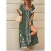 2025 Ethnic Beach Vacation Short-Sleeve Arabic Robe Dress
