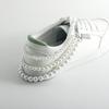 Ins Three-layer Bright Pearl Handmade Fishing Line Woven Shoe Chain, Geometric High-end Foot Decoration