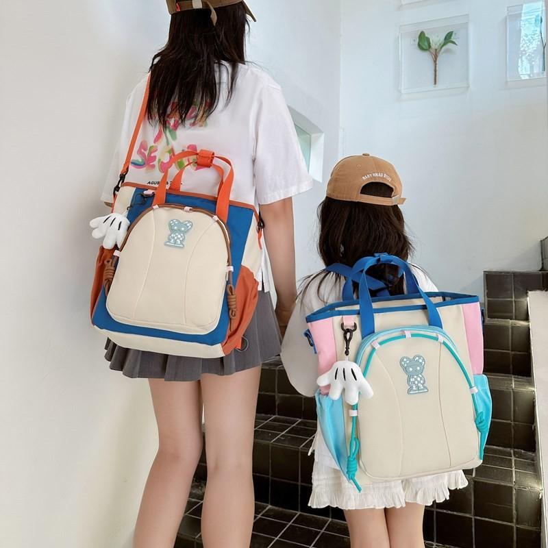 Cute And Colorful Three-in-one Backpack Ideal For School Kids Lightweight Durable Nylon