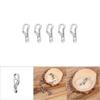 5PCS Bag EDC Alloy Outdoor Mini Spring Hook Keychain Carabiner Key Ring Clips Hook(silver)