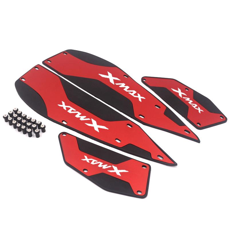 Motorcycle Foot Rest Plate Skidproof For XMAX300 Accessories XMAX 250 300 Aluminum Alloy Pedal Plate Modified Footrest