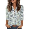 Camisas de Manga 3/4 Heley para Mujer Moda Verano Blusas Ropa para Vacaciones en la Playa