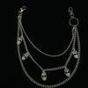 Punk Skull Metal Waist Chain: Women's Multi-Layer Personality Chain for Pants