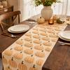 Halloween Pumpkin Embroidered Table Runner for Dining Table Decoration, 183 33 cm
