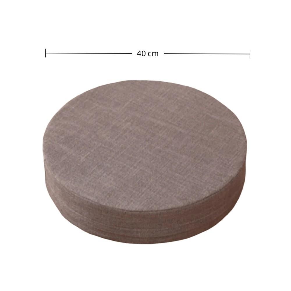 New 40x6cm Tatami Meditation Cushion Linen Thicken Yoga Stretching Cushion Round Removable Window Cushion Machine Washable