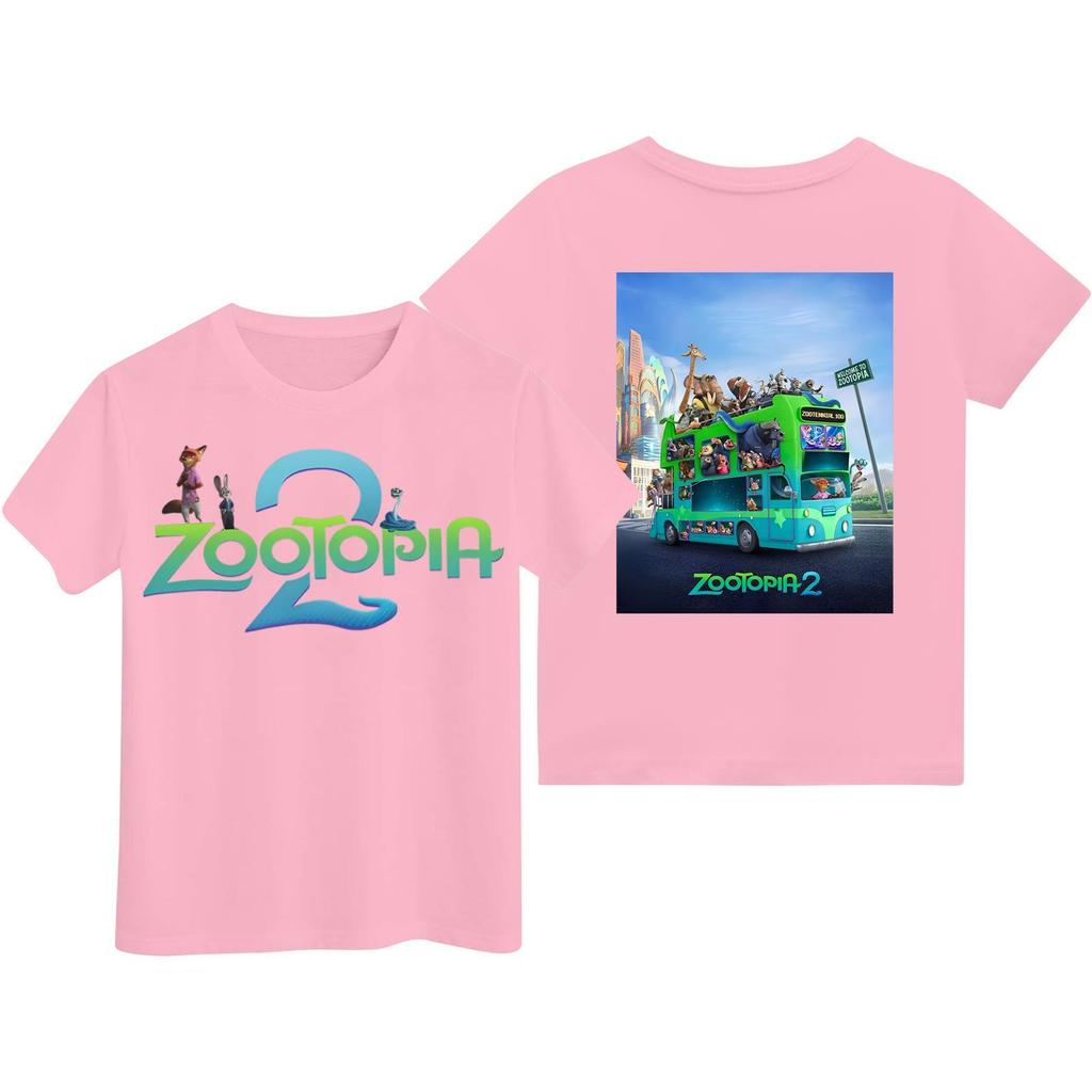 Children's Casual Fashion Cartoon Print Short-sleeved T-shirt Top