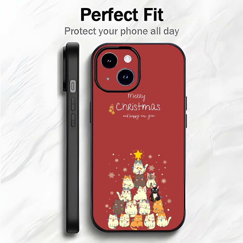 Christmas Festive Holiday Art Phone Case Phone Case Soft Packaging Lightweight For iPhone17 16 15 14 13ProMax