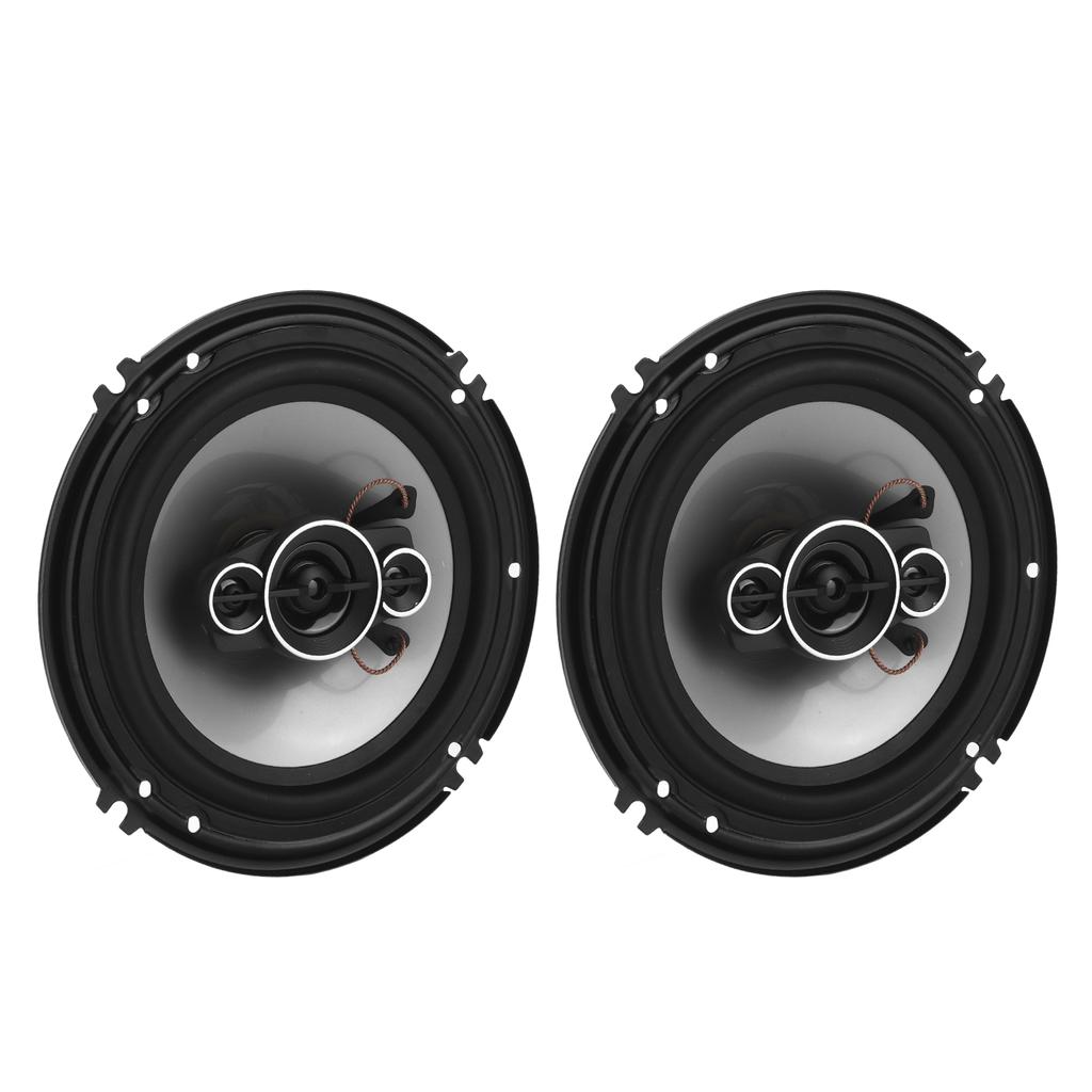 Pair Car Audio Speaker 6.5in Full Frequency 35hz‑22khz 91dB 4 Ohm  Round Universal Moisture Proof