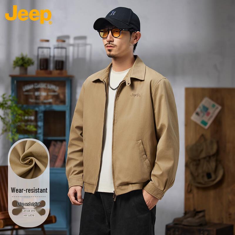 

Jeep Men s American Retro Washed Work Jacket M