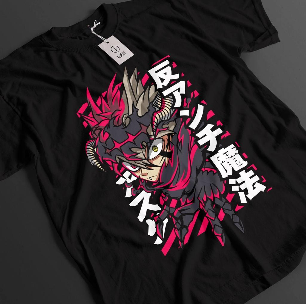 Tričko Black Clover Tričko Asta Tričko Yuno Tričko Noelle Top Yami Luck Anime Démoní Tričko