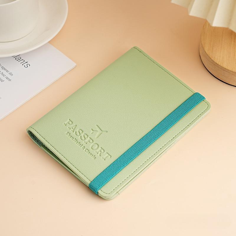 

PU Leather Strap Passport Case Multifunctional Passport Holder Ticket Holder ID Card Holder Passport Cover Travel Accessories