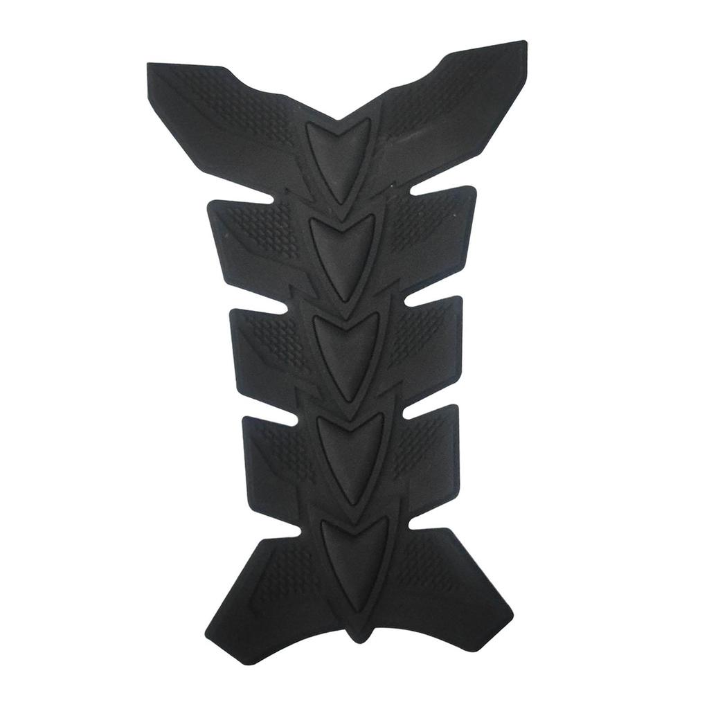 Generic Motorcycle Gas Tank Protector Pad Fuel Tank Cap Sticker 3D Rubber Fuel Tank Fishbone Sticker Universal Oil Tank Sticker