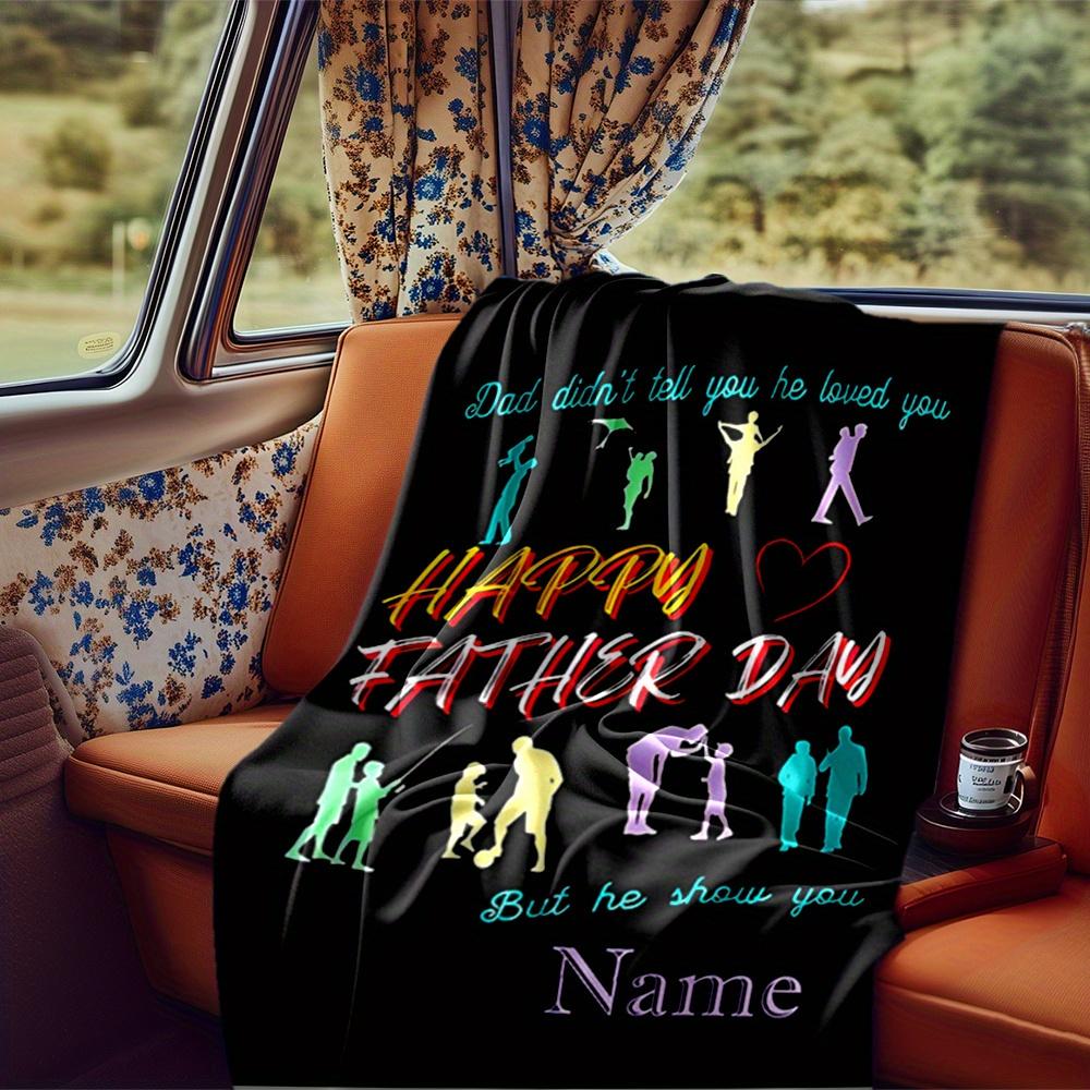Bonus Dad Best Myth Legend Blanket Personalized Name Soft Comfortable Stylish Blanket Car Blanket Perfect For Travel Camping Outdoor Home Suitable For
