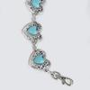 Waist Women Metal Chain With Heart Shaped Turquoise For Chic Winter Accessories