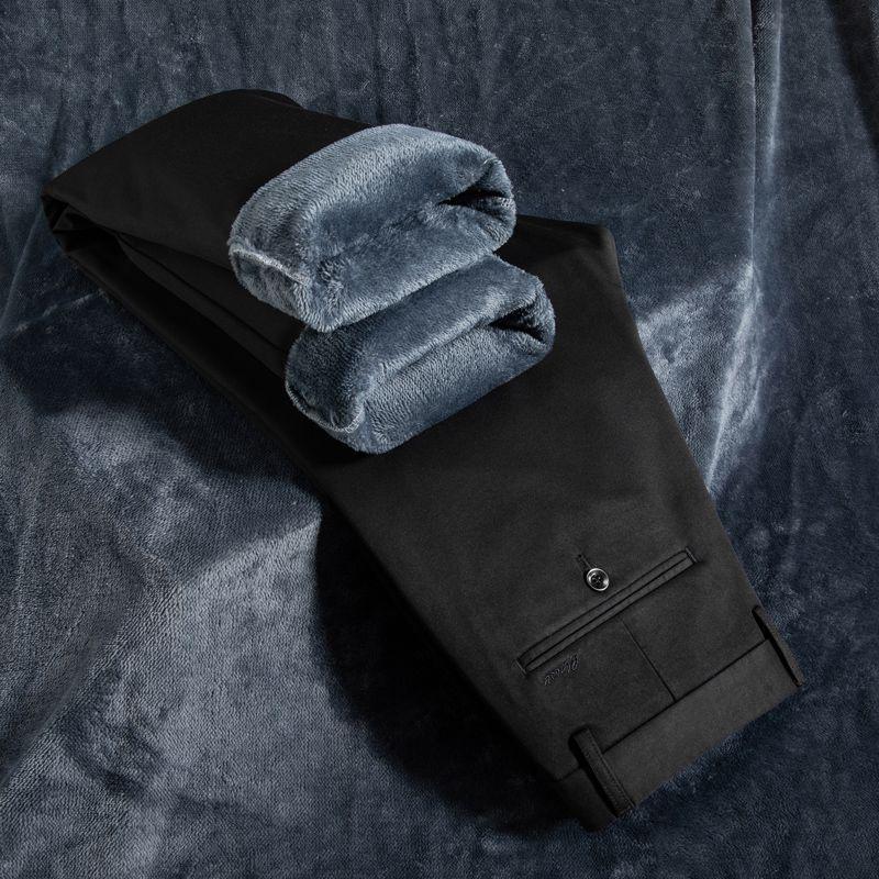 Men's Lyocell Plus Velvet Straight-Leg Dress Pants: 2025 Autumn/Winter Collection