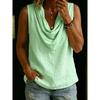 JPNTKY Women's Fashion Casual V-Neck Sleeveless Blouses & Shirts