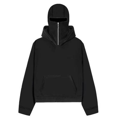 Y2K Autumn and Winter European and American Style Unisex Street Hip-hop Punk Hooded Cardigan Zipper Sweatshirt