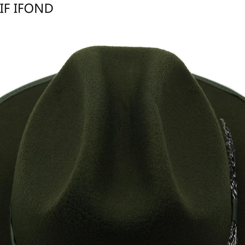 New Autumn Winter Feather Band Felt Fedora Hat For Women Wide Brim Gentleman Wedding Party Hat Church Jazz Hat