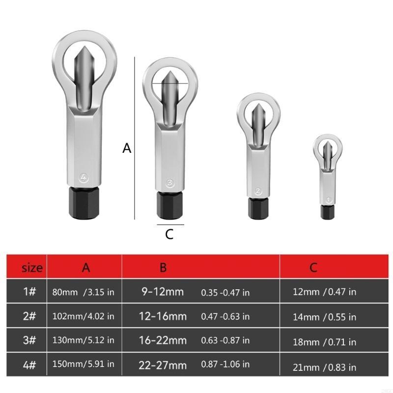 28GC Rusty Nut Separator Nut Screw Splitter for Removing Damaged Nut Rusted Nut Cracker Breaker Extractor Tool Remover Tool