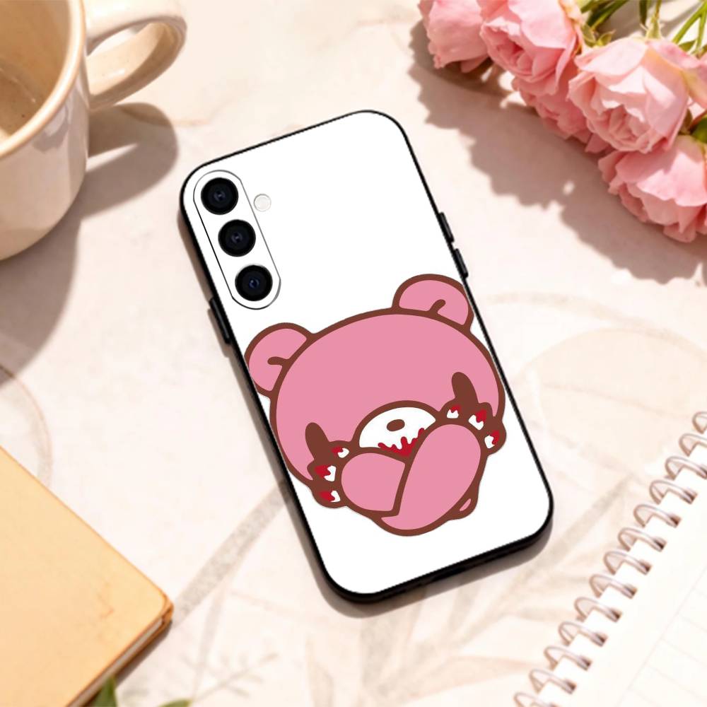 SÜßER G-GloomyS Cartoon B-Bär Handyhülle Für Samsung Galaxy A73,A72,A71,A70,A53,A52,A51,Andere Weiche Schwarze Hülle