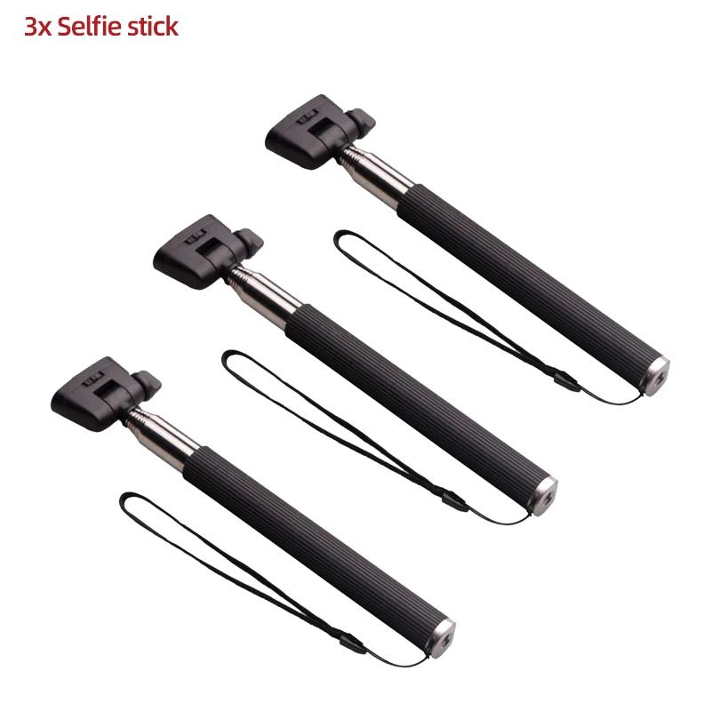 Monpod Selfie Stick Retractable Adjustable Extension Rod For GoPro Hero 13 12 11 10 SJCAM AKASO Insta360 DJI Osmo Action Cameras