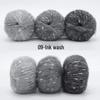 Gradient Rainbow Candy Mohair Yarn Ball: Snowflake Dot, Soft Silk Blend