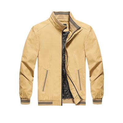Giacca da Uomo Stile Nuovo Primavera e Autunno Cotone Puro Lavato Collo Alto Giacca per Adolescenti Casual Taglia Grande